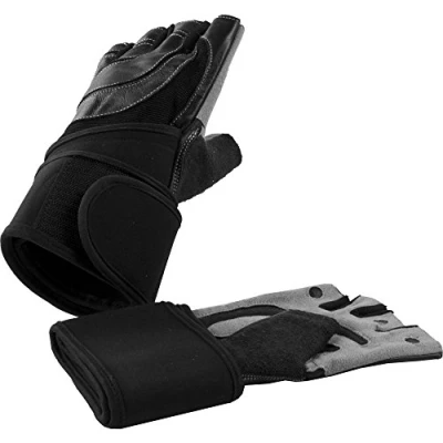 Abbildung von Trainingshandschuhe inkl. Gelenkbandage Schwarz/Grau S XL