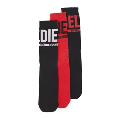 Abbildung von Diesel Herren Skm ray threepack socken, E6459 0HERM, S Tall (3er Pack)