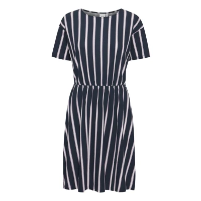 Abbildung von ICHI Ihlisa DR Jerseykleid, Damen, Größe: Large, Total eclipse stripe