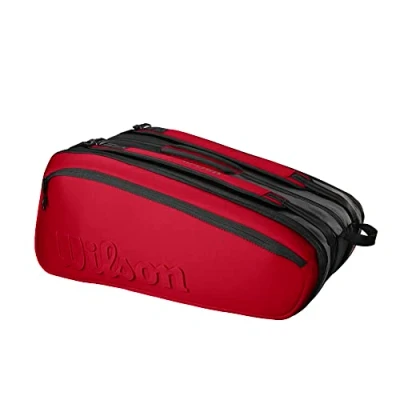 Abbildung von Wilson Unisex Erwachsene Super Tour 15 Pk Clash V2.0 Schläger, Schwarz/Rot (Mehrfarbig), Einheitsgröße, (Mehrfarbig)