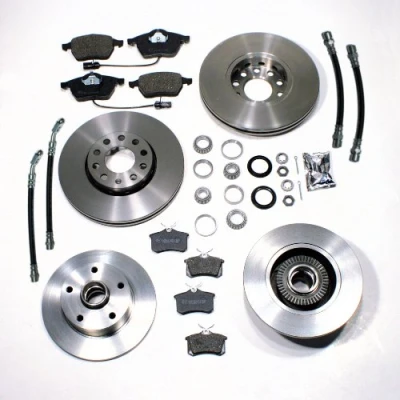 Abbildung von Bremsscheiben/Bremsen + Bremsbeläge vorne Bremsscheiben mit ABS Ringen Radlager hinten Bremsschläuche