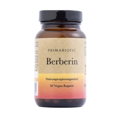 Abbildung von Primabiotic BERBERIN 400MG 60 VEGAN Kapseln Berberis Vulgaris Extrakt Natürliche Unterstützung des Stoffwechsels und Lebergesundheit Maximale Absorption Leber Verdauung, Darmfunktion