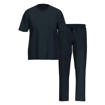 Abbildung von Ammann 2 PACK Pyjama, Herren, Größe: Large, Dunkelblau