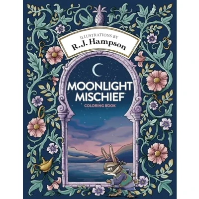 Abbildung von Moonlight Mischief Coloring Book (R.J. Hampson Books)