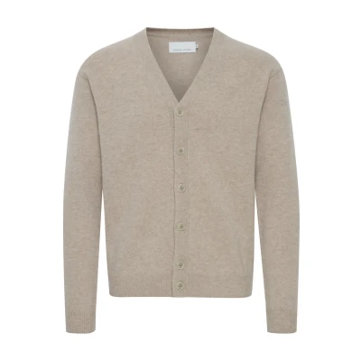 Abbildung von Casual Friday Cfkarl Strickjacke, Herren, Größe: Small, Silver mink melange