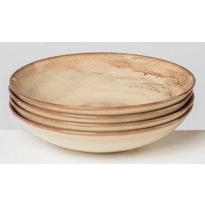 Abbildung von gipfelstück Suppenteller &quot;Nebelwald&quot;, (Set, 4 St.), Scandi Style, glänzende Reaktivglasur, jedes Stück ein Unikat
