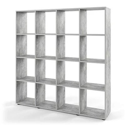 Abbildung von Vicco Raumteiler Karree, Grau/Grau, 138.5 x 142.5 cm, verstellbar