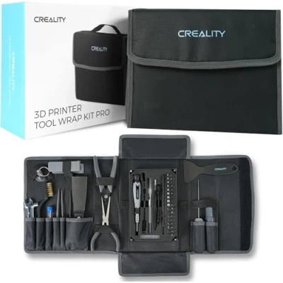 Abbildung von Creality 3D Drucker Toolkit, 74 Stück Druck Tool Wrap Kit Montage/Entfernung/Filament Cutting Set Druckerzubehör für alle FDM Reinigung Finishing Drucken