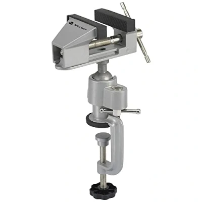 Abbildung von TOOLCRAFT Schraubstock Backenbreite: 78 mm Spann Weite, mit Tischklemme, Kugelgelenk