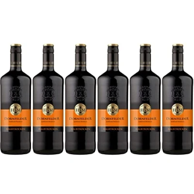 Abbildung von HXM Rotwein, Dornfelder Halbtrocken Qualitätswein Rheinhessen (6 x 1 l)