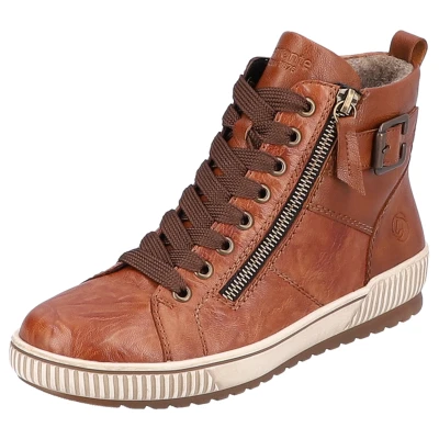 Abbildung von Remonte Sneaker high, Damen, Größe: 39, Cuoio Schuhe