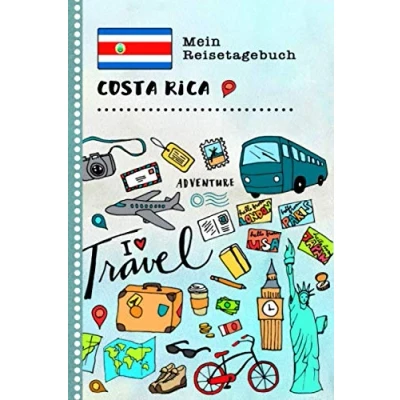Abbildung von Costa Rica Mein Reisetagebuch: Kinder Reise Aktivitätsbuch zum Ausfüllen, Eintragen, Malen, Einkleben A5 Ferien unterwegs Tagebuch Selberschreiben Urlaubstagebuch Journal für Mädchen, Jungen
