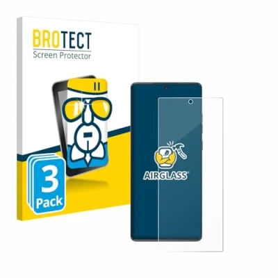 Abbildung von BROTECT Schutzglas für Motorola Moto G85 (3 Stück) Schutzfolie Panzer Folie Glas [Extrem Kratzfest 9H, Anti Fingerprint, Ultra Transparent]