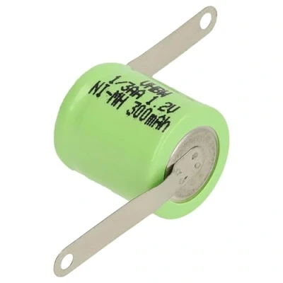 Abbildung von vhbw NiMH Ersatz Knopfzellen Akku Typ 1/3AA 300mAh 1,2V kompatibel mit Modellbau Akkus, Solar Leuchten UVM.