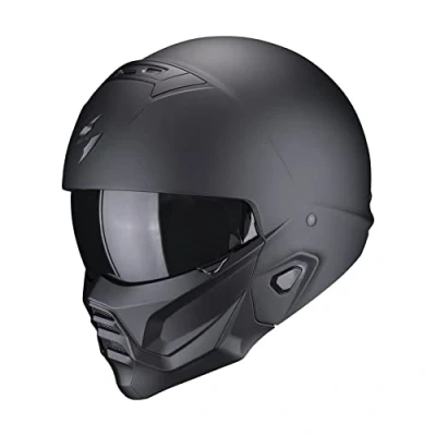 Abbildung von Scorpion Exo Motorradhelm Combat II Solid Matt Schwarz XXL
