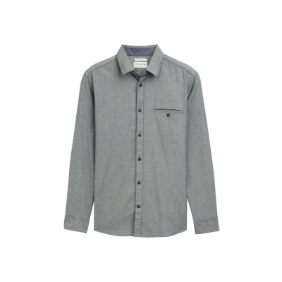 Abbildung von TOM Tailor Hemd, Herren, Größe: Medium, Navy white small structure