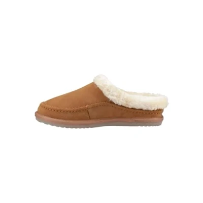 Abbildung von Hush Puppies Atticus Wildleder Herren Hausschuhe in Tan