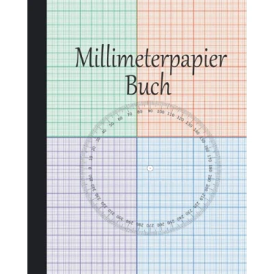 Abbildung von Millimeterpapier Buch: Notizblock in Millimeter, Millimeter Papier, 120 Seiten, Hellgraue Linien, Doppelseitig, nicht perforiert, Softcover, perfekt ... Mathe, Wissenschaft, Skizzen, Bullet Journal