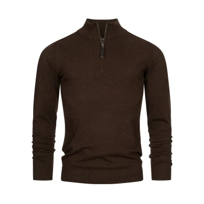 Abbildung von Indicode Jeans GORE Strickpullover, Herren, Größe: Small, Dk brown mix