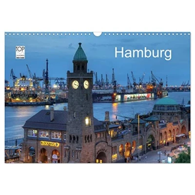 Abbildung von Hamburg (Wandkalender 2025 DIN A3 quer), CALVENDO Monatskalender
