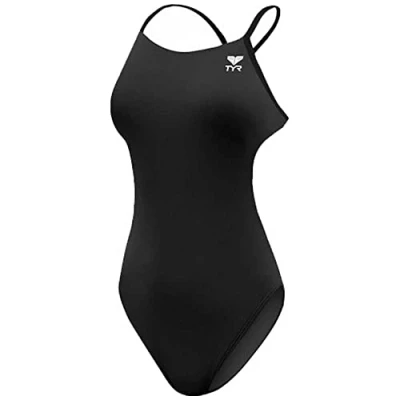 Abbildung von TYR Damen Durafast Elite Cutoutfit Badeanzug Einteiliger, Schwarz, 30