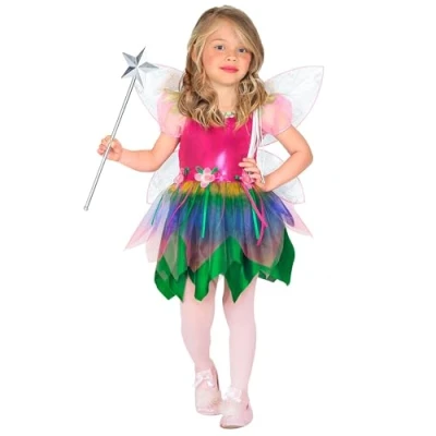 Abbildung von W WIDMANN MILANO Party Fashion Kinderkostüm Regenbogenfee, Kleid, Flügel, Faschingskostüme