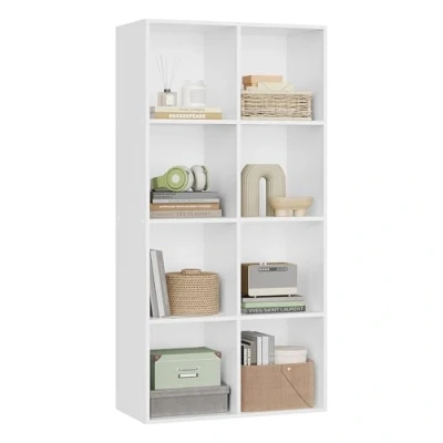 Abbildung von Woltu Bücherregal, 1 tlg., Büroregal Aktenschrank, MDF, 8 Fächer