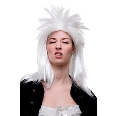 Abbildung von WIG me UP LM3057 P68 Rocker Perücke weiß Rock Amadeus Vokuhila, 80er