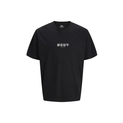Abbildung von Jack &amp; Jones Jorsnake CREW NECK Tshirt print, Herren, Größe: Large, Black