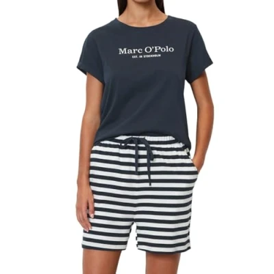 Abbildung von Marc O&#039;Polo MIX Match Nachtwäsche Set, Damen, Größe: Small, Dark navy/white