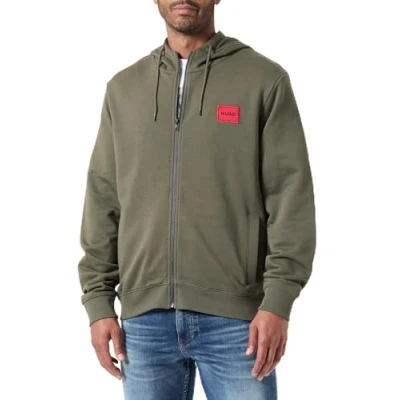 Abbildung von HUGO Daple Sweatjacke, Herren, Größe: Large, Dark beige