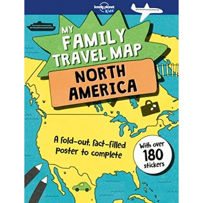 Abbildung von Lonely Planet Kids My Family Travel Map North America 1: A fold out, fact filled poster to complete. With over 180 stickers