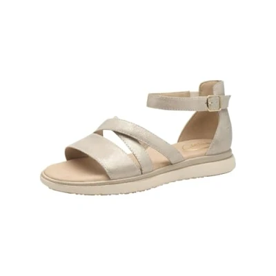 Abbildung von Tamaris Plateausandalette, Damen, Größe: 37, Beige glam Schuhe