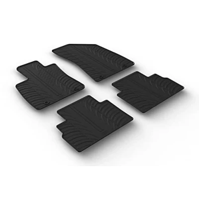 Abbildung von Gledring 0764 Fußmattensatz Gummi vorne und hinten 4 schwarz MG: ZS SUV