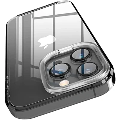 Abbildung von elago Hybrid Transparente Hülle Kompatibel mit iPhone 14 Pro (6.1&quot;), PC + TPU Technologie, Kristallklar, Stoßsicherer Stoßfängerabdeckung, Ganzkörperschutz (Schwarz)