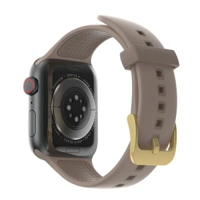 Abbildung von OtterBox All Day Uhrenarmband für Apple Watch Series 10/9/8/7/6/SE 2. gen/SE 1. gen/5/4 44mm/45mm/46mm, Weiches, Angenehmes und Strapazierfähiges Silikonband Watch, Hellbeige