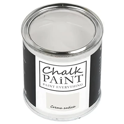 Abbildung von Chalk Paint Everything® Crema Antica (Antik Creme) (750 ml) Wasserbasierte Kreidefarbe für Shabby Chic Möbel, Dekoration und Recycling Projekte Ungiftig, leicht anzuwenden