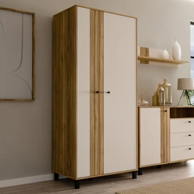 Abbildung von FORTE Highboard &quot;Killarney&quot;, Schrank, Stauraum, Soft Close, Kleiderstange