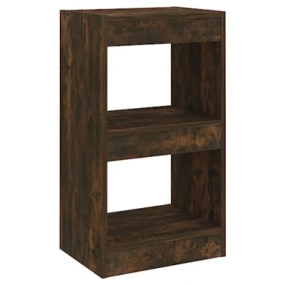 Abbildung von vidaXL Bücherregal Raumteiler Standregal Aktenregal Wandregal Regal Raumtrenner Aufbewahrung Büroregal Mehrzweckregal Räuchereiche 40x30x72cm