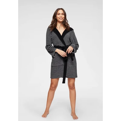 Abbildung von KangaROOS Damenbademantel &quot;Luana&quot;, (1 St.), Streifen Bademantel für Damen, gestreift, XS 2XL