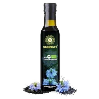 Abbildung von Sunnati® BIO Schwarzkümmelöl Ungefiltert kaltgepresst 100% rein 250ml