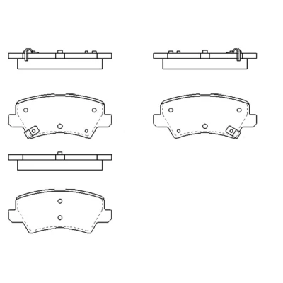 Abbildung von KAVO PARTS KBP 4581 Bremsbelagsatz mit akustischer Verschleißwarnung KIA: Picanto III