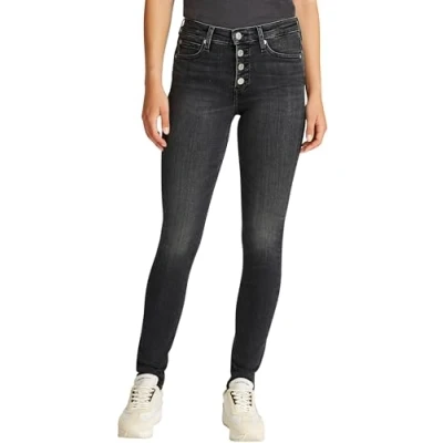 Abbildung von Calvin Klein Jeans Skinny fit &quot;MID RISE SKINNY&quot;, mit offener Knopfleiste