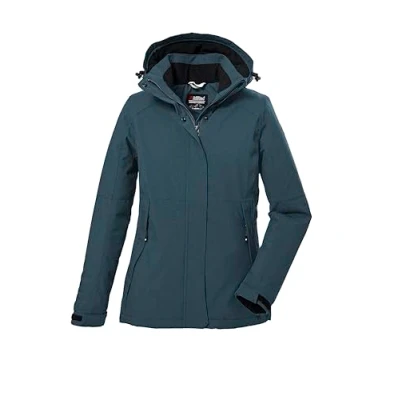 Abbildung von killtec Damen Funktionsjacke/Outdoorjacke mit abzippbarer Kapuze KOW 37 WMN JCKT, hellpetrol, 40, 39702 000