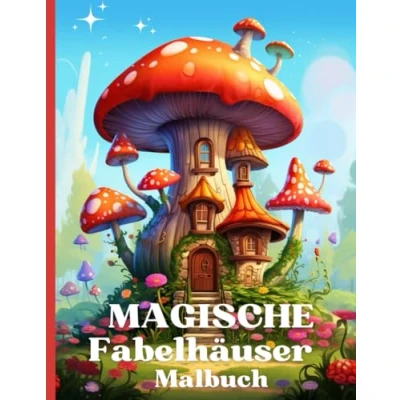 Abbildung von Magische Fabelhäuser Malbuch: für Erwachsene und Jugendliche Fantasy Ausmalbuch 54 Motiven zum Stressabbau Entspannung Malbuch Großformat A4