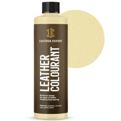 Abbildung von Sehr Deckend Wasser Lederfarbe Buttermilch 250 ml Leather Paint für Natur und ÖkoLeder Dye Ohne Alkohol alle Lederaccessoires Reißt oder Blättert Nicht ab