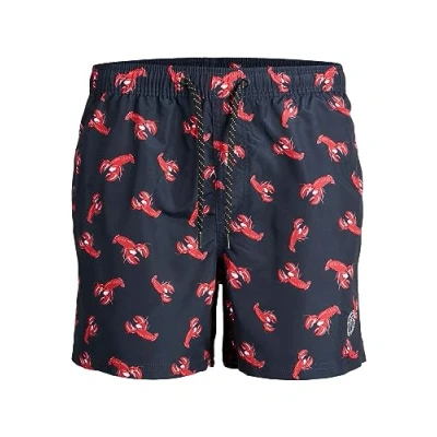 Abbildung von JACK &amp; JONES PLUS Men&#039;s JPSTFIJI JJSWIM ANIMAL LY SN PS Badeshorts, Navy Blazer, 46