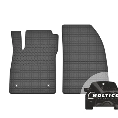 Abbildung von moto MOLTICO Vorne Gummi Automatten Gummimatten Passgenau Allwetter Fussmatten Auto passend für Opel Mokka/Mokka X/Chevrolet Trax (20122019)
