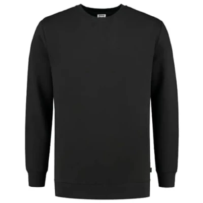 Abbildung von Tricorp 301015 Casual Sweatshirt, Waschbar 60C, 70% Baumwolle/30% Polyester, 280g/m², Schwarz, Größe 3XL