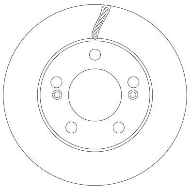 Abbildung von TRW DF6888 Bremsscheibe 294 28 5 130 Belüftet lackiert SSANGYONG: Rexton W, / 2, RODIUS 2